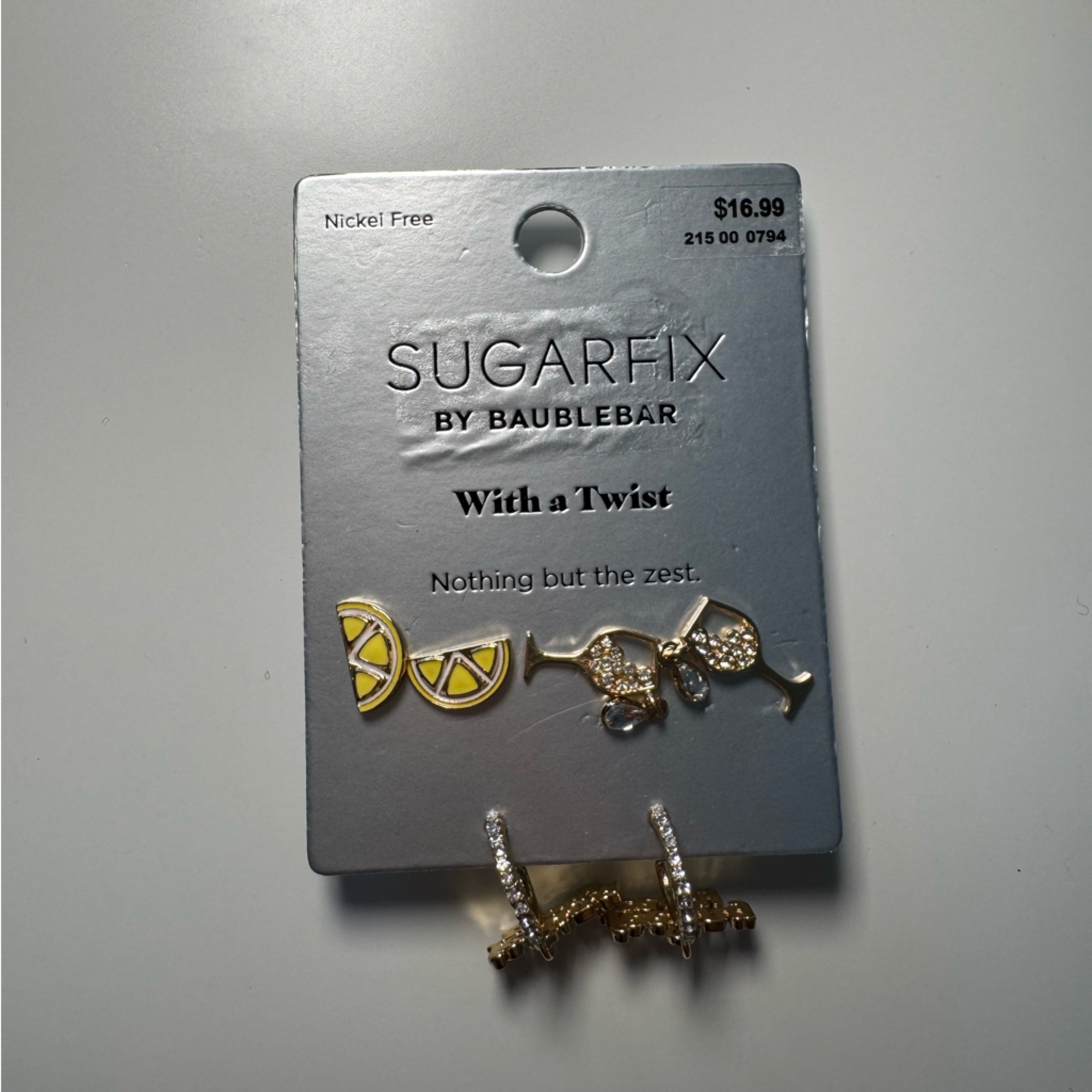 New! Sugarfix With A Twist Earrings Set